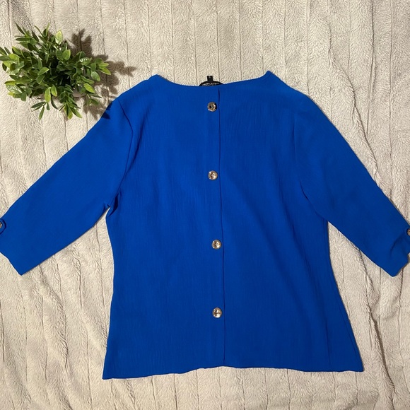 Gorgeous Royal Blue Blouse - Picture 5 of 8